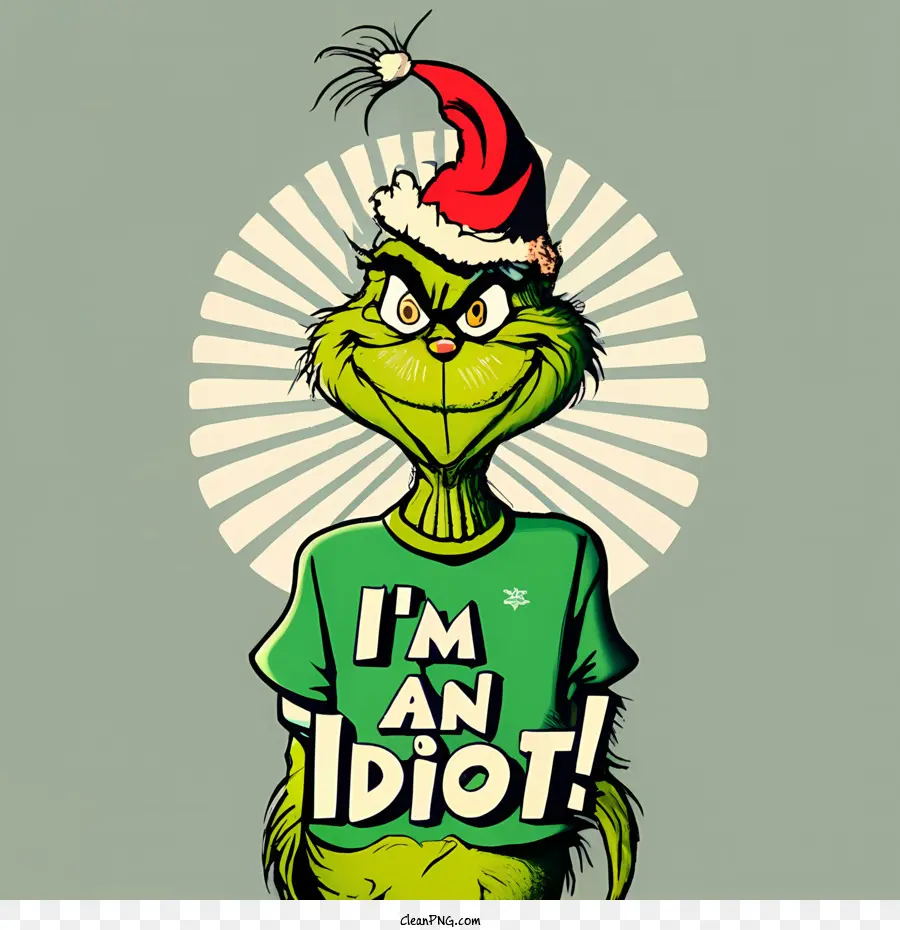 Grinch，Soy Un Idiota PNG