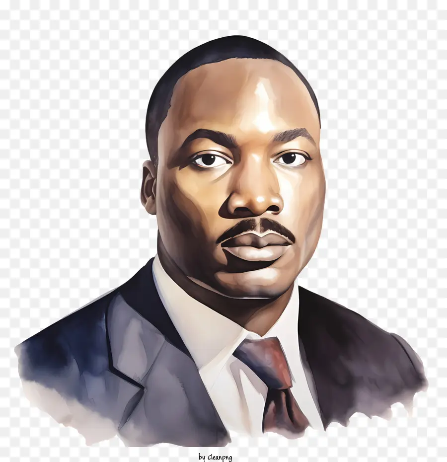 Martin Luther King，Retrato PNG