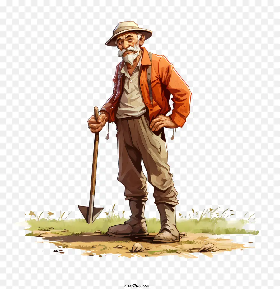 Agricultor Día，Anciano PNG