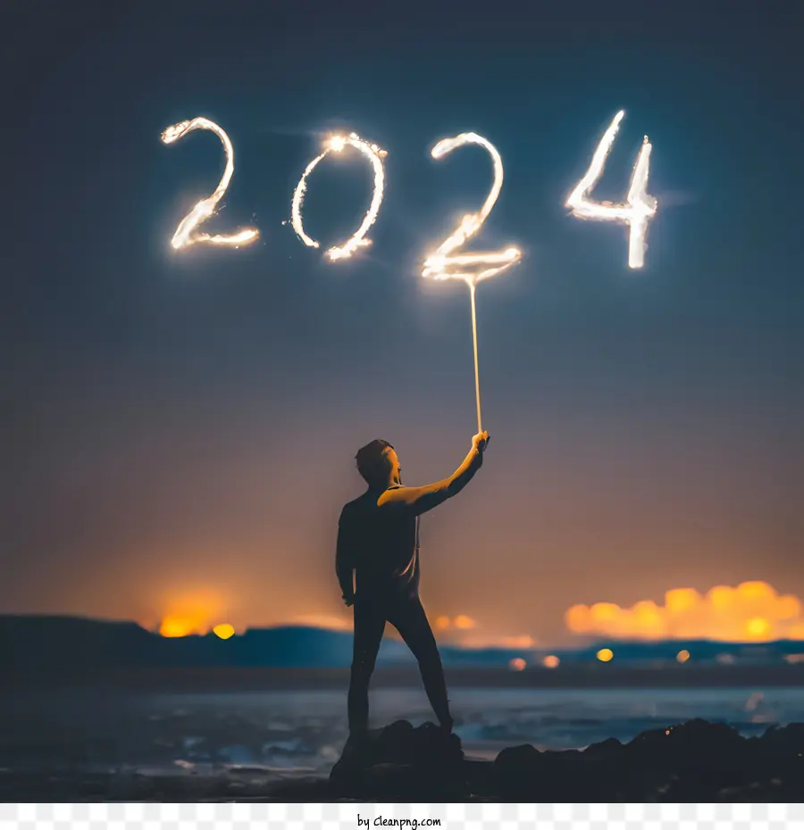 2024 Feliz Año Nuevo，2024 PNG