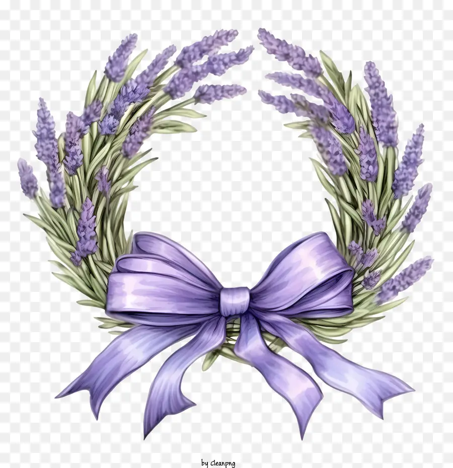 Corona De Flores De Lavanda，Corona PNG