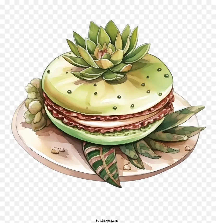 Día Del Macarrón，Macarrón Verde PNG