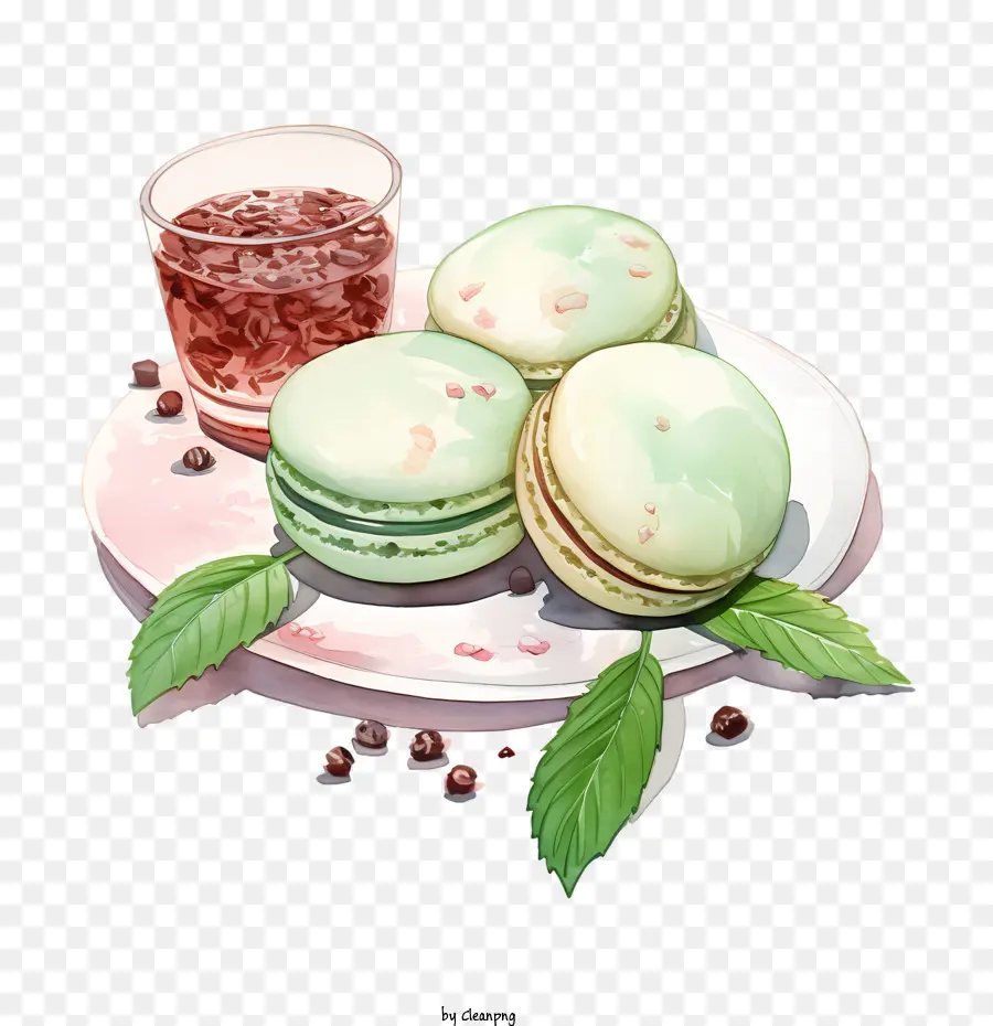 Día Del Macarrón，Macarrones Y Té PNG