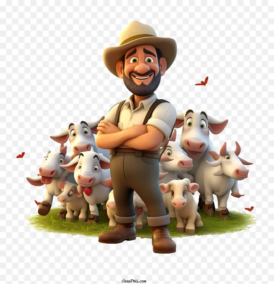 Los Agricultores Día，Agricultor PNG