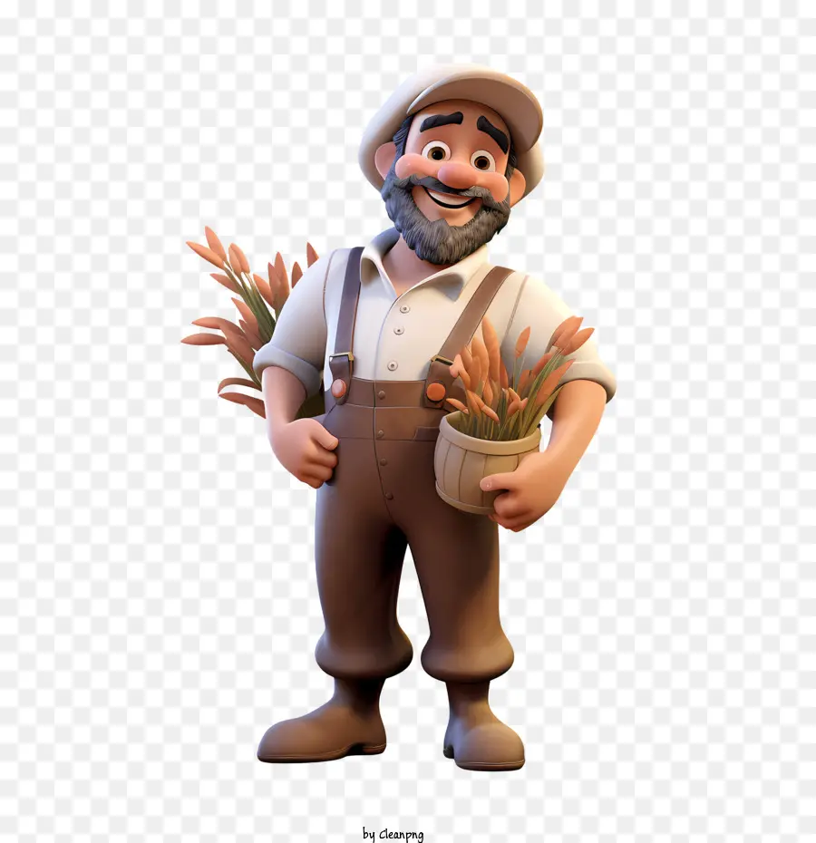 Los Agricultores Día，Agricultor PNG