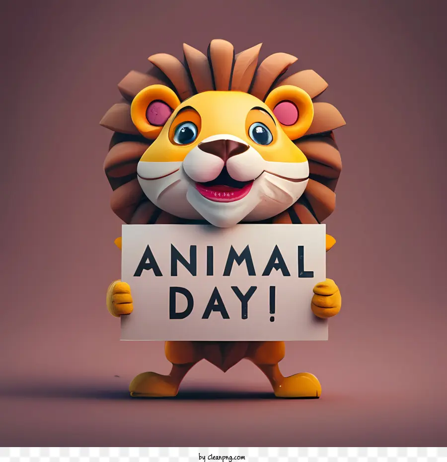 Día Mundial De Los Animales，León PNG