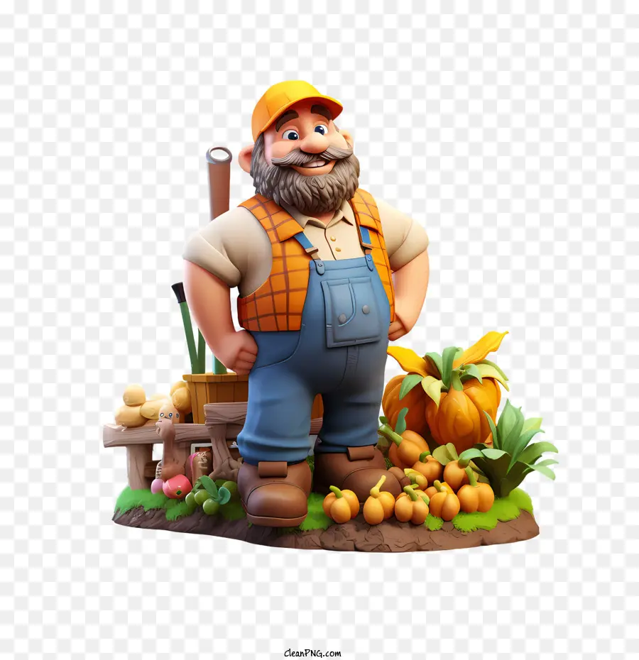 Los Agricultores Día，Agricultor PNG