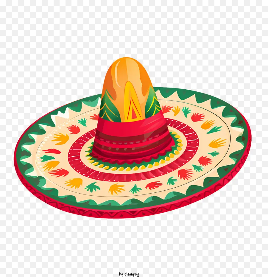 Sombrero Mexicano，Sombrero Mexicano Estereotipado PNG
