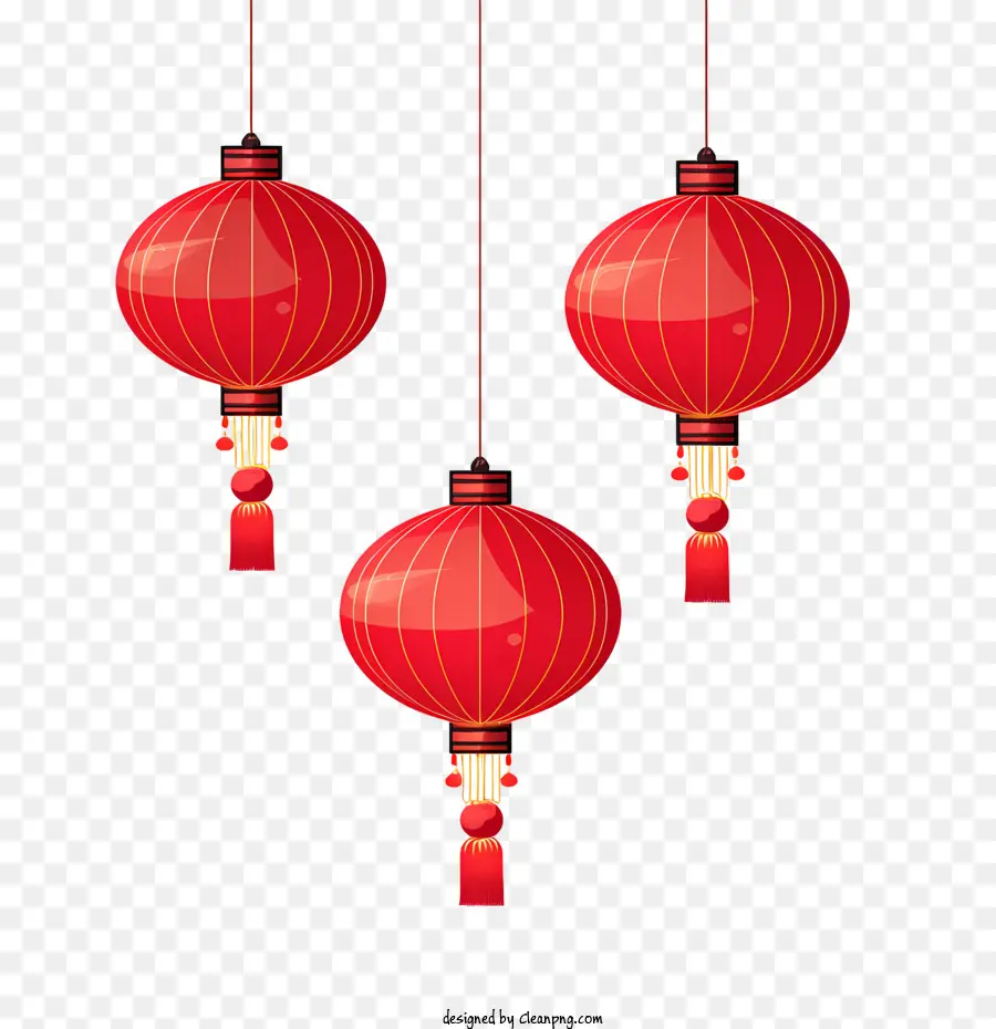 Linterna China，Rojo PNG