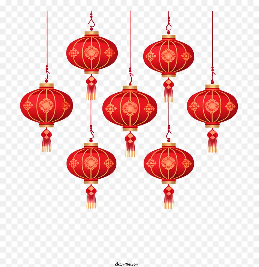 Linterna China，Linternas Rojas PNG