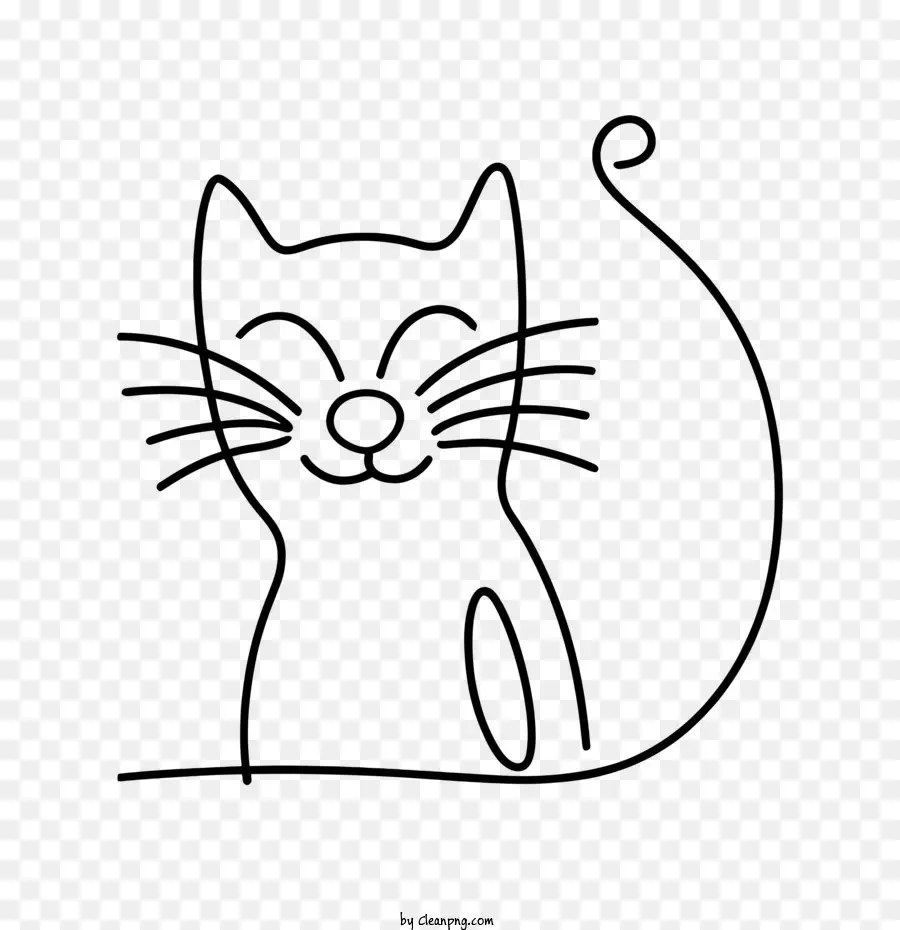 Gato Dibujado A Mano，Gato PNG