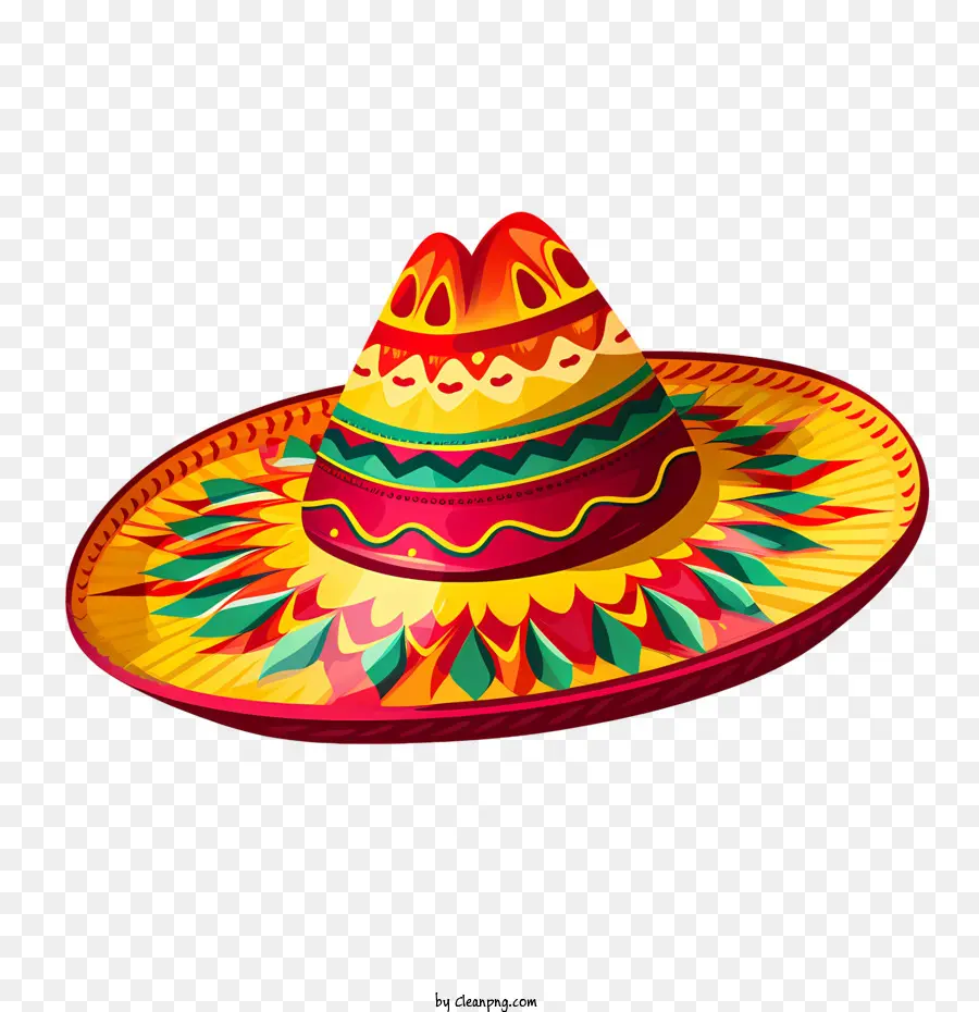 Sombrero Mexicano，Colorido PNG