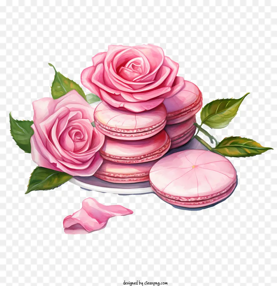 Día Del Macarrón，Rosas PNG