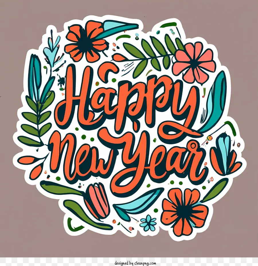Feliz Año Nuevo，Letras PNG