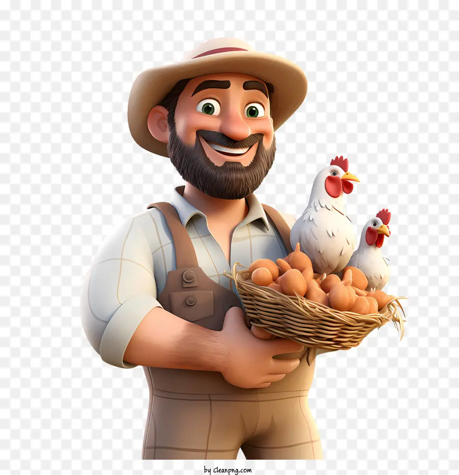 Los Agricultores Día，Agricultor PNG