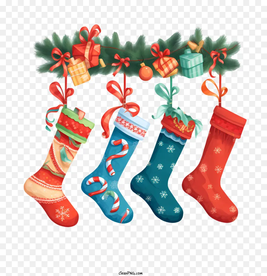 Calcetín De Navidad，Medias De Navidad PNG