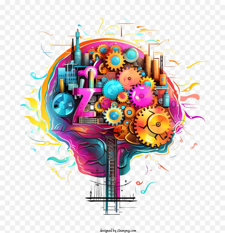 Entrena El Día De Tu Cerebro，Cerebro PNG