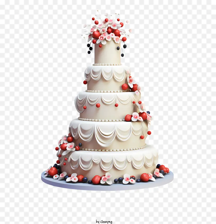 Pastel De Boda，Decoraciones De La Torta PNG