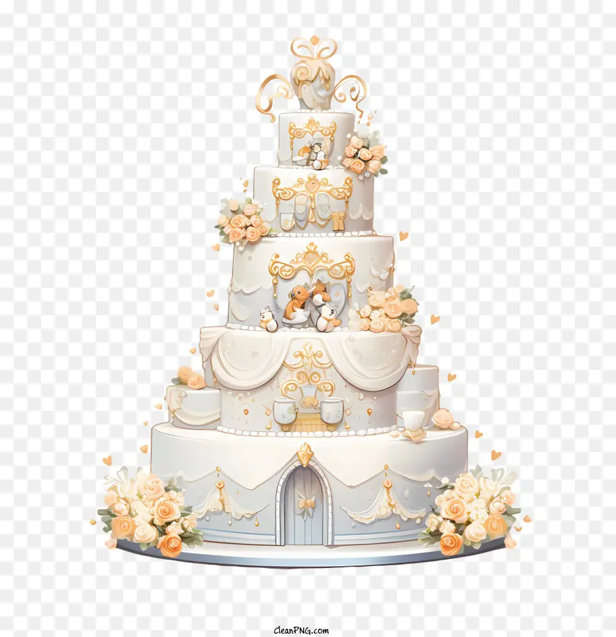 Pastel De Boda，De Lujo PNG