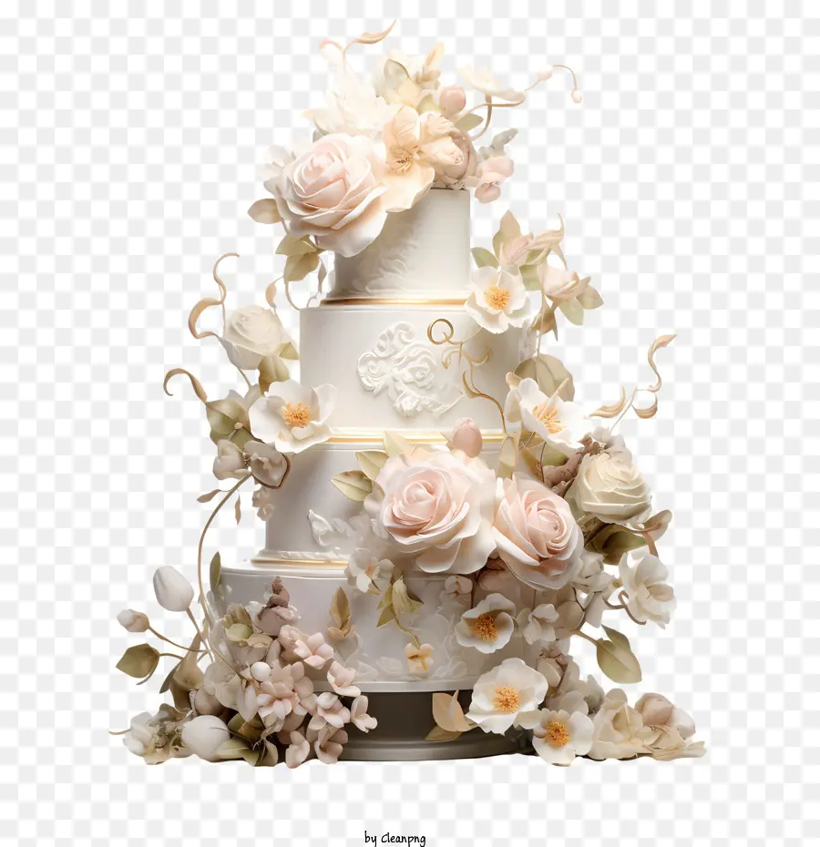 Pastel De Boda，Blanco PNG