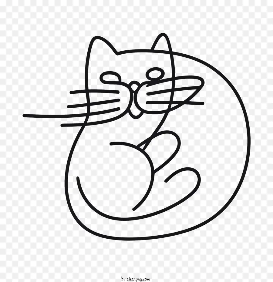 Gato Dibujado A Mano，Gato PNG
