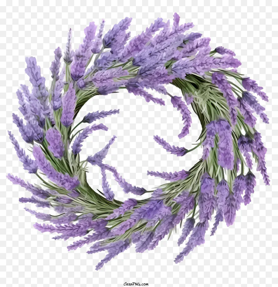 Corona De Lavanda，Corona De Flores PNG