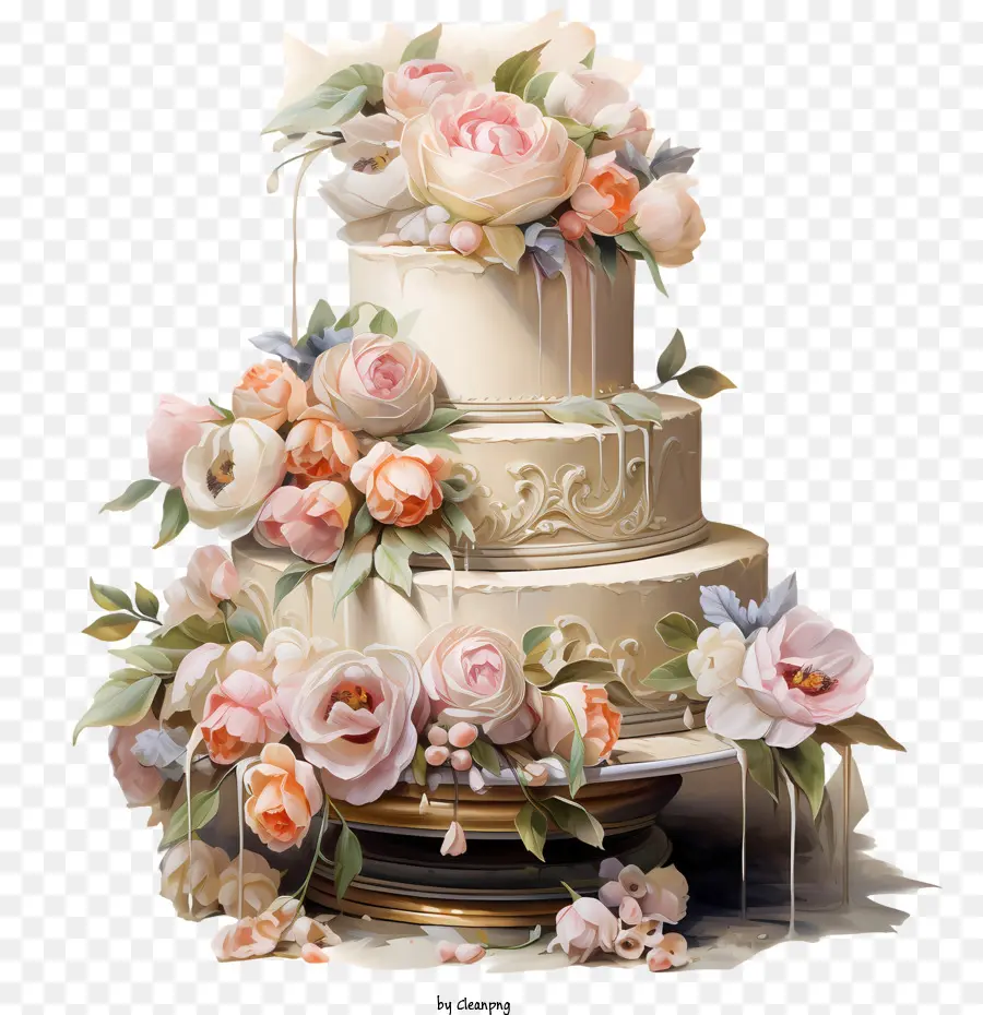 Pastel De Boda，Pastel Escalonado PNG