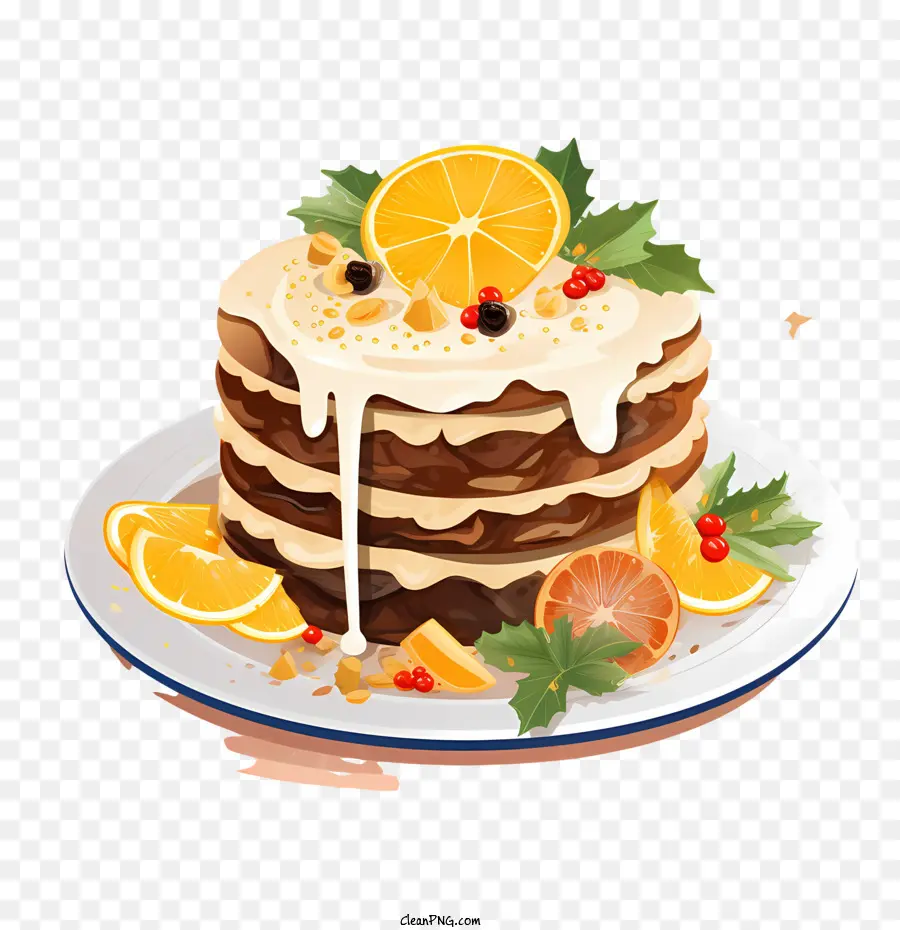 Pudín De Navidad，Pastel De Chocolate PNG