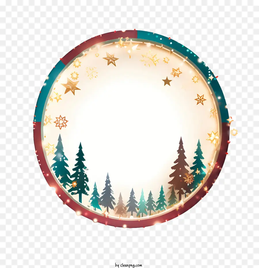 Luces De Navidad，Paisaje PNG