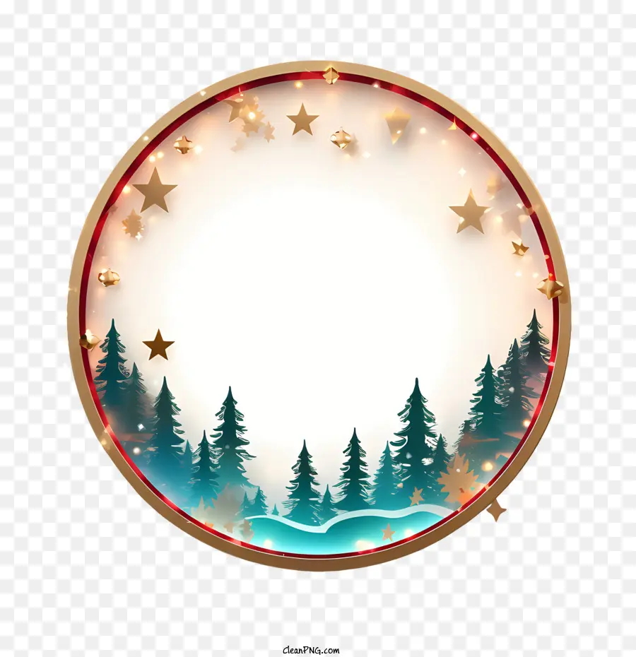 Luces De Navidad，Bosque PNG