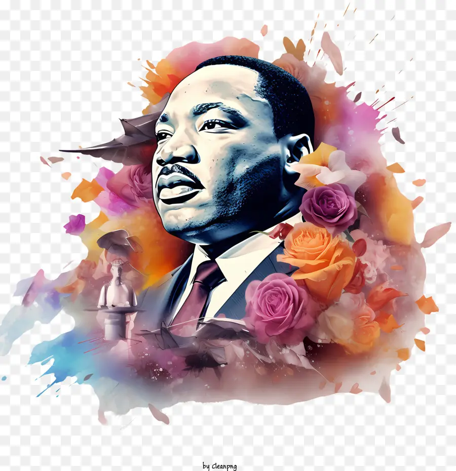 Día De Martin Luther King Jr，Retrato PNG