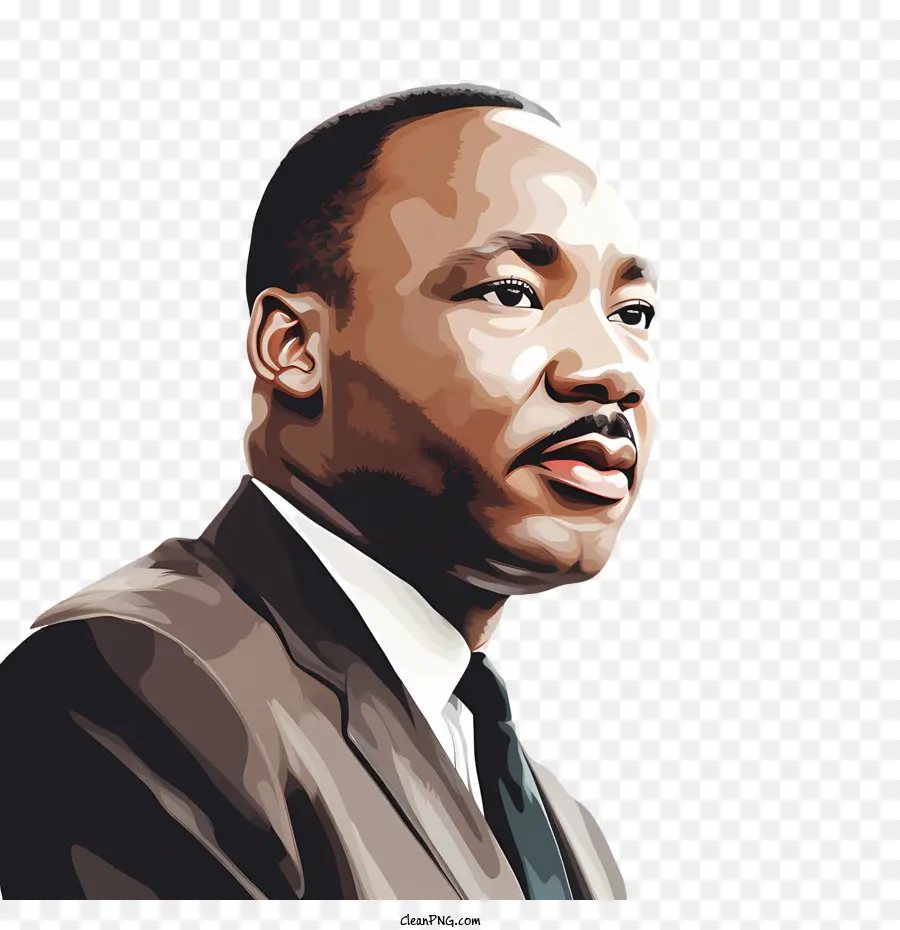 Día De Martin Luther King Jr，Retrato PNG