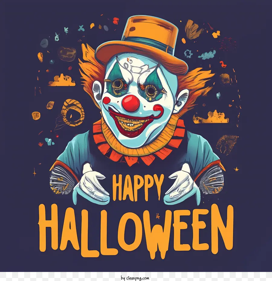 Feliz Halloween，Payaso PNG