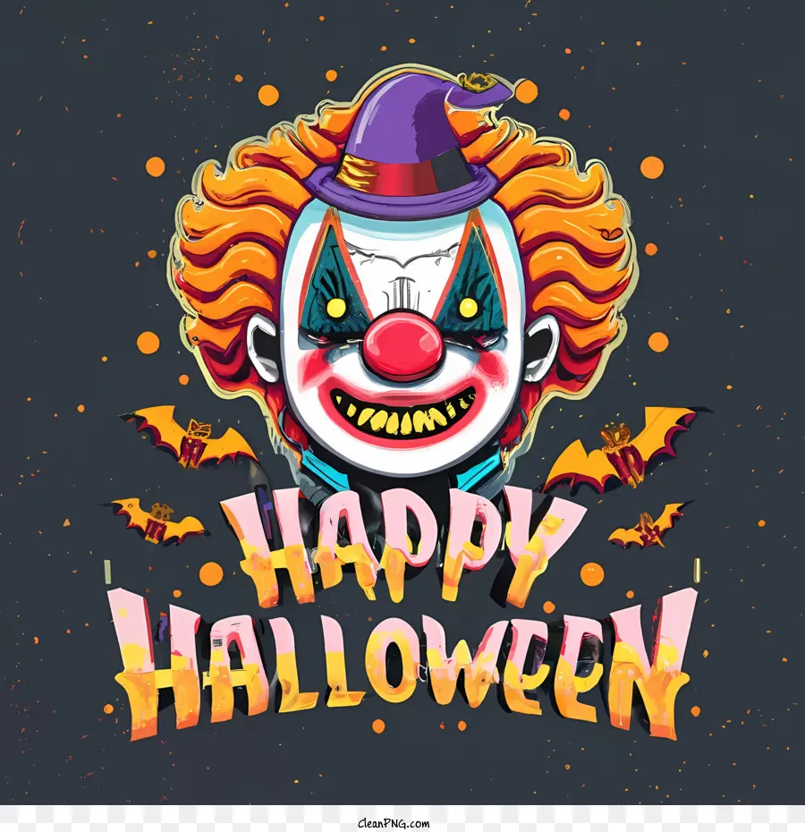 Feliz Halloween，Payaso PNG