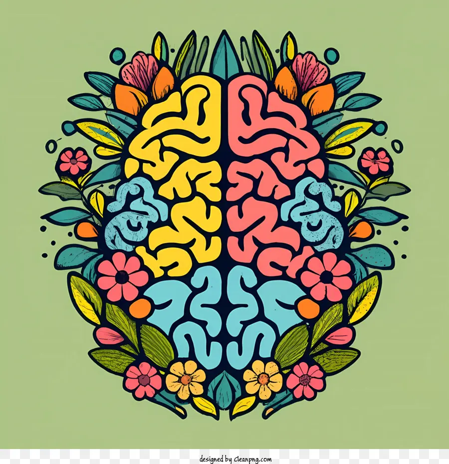 Mundial De La Salud Mental Día，Cerebro PNG