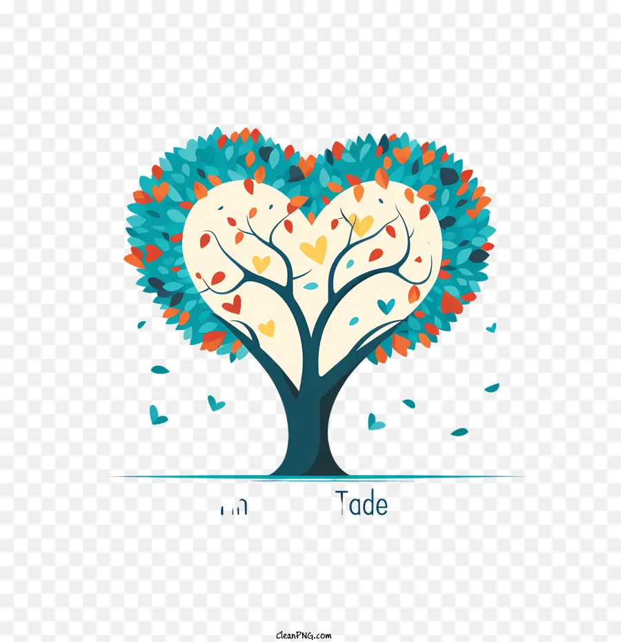 Dar Martes，árbol En Forma De Corazón PNG