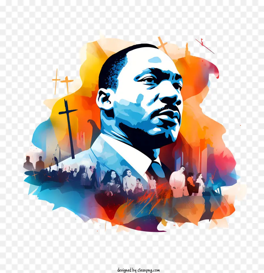 Día De Martin Luther King Jr，Retrato PNG