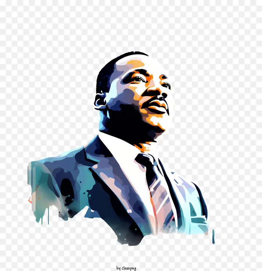 Día De Martin Luther King Jr，Retrato PNG