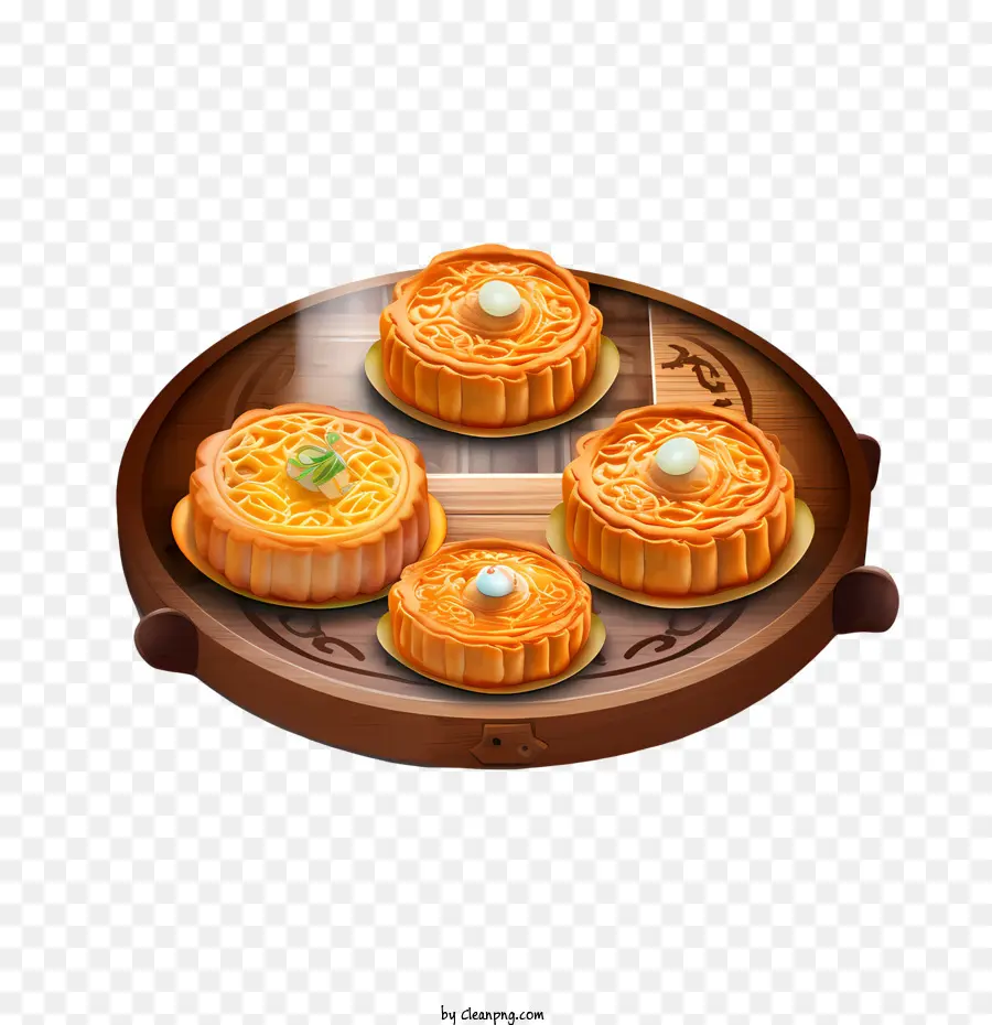 Mooncake，Los Productos Horneados PNG