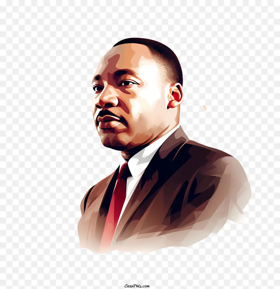 Día De Martin Luther King Jr，Retrato PNG