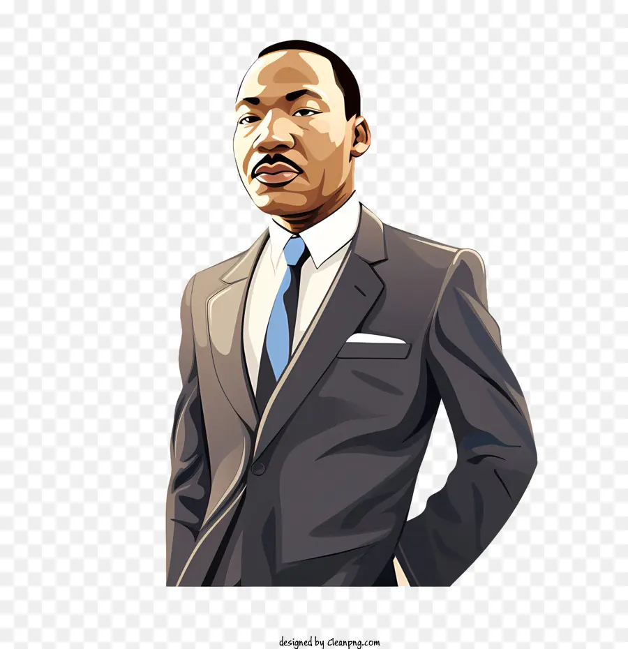 Día De Martin Luther King Jr，Hombre De Traje PNG