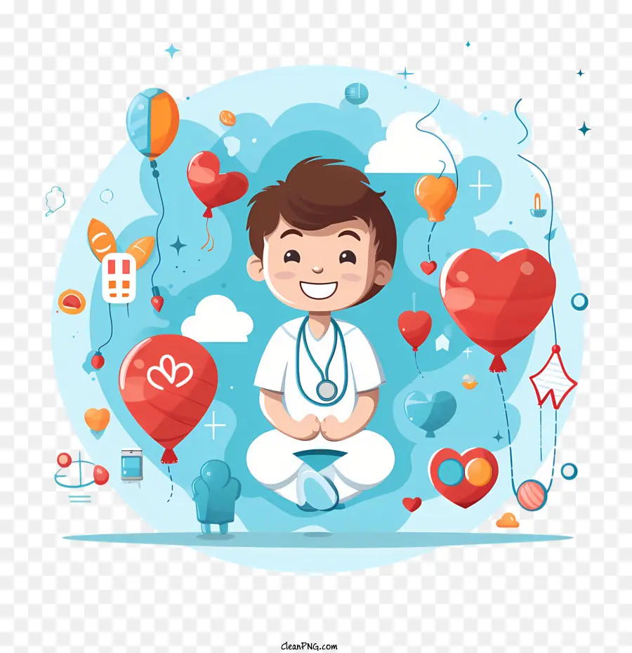 Día De La Salud Infantil，Chico PNG