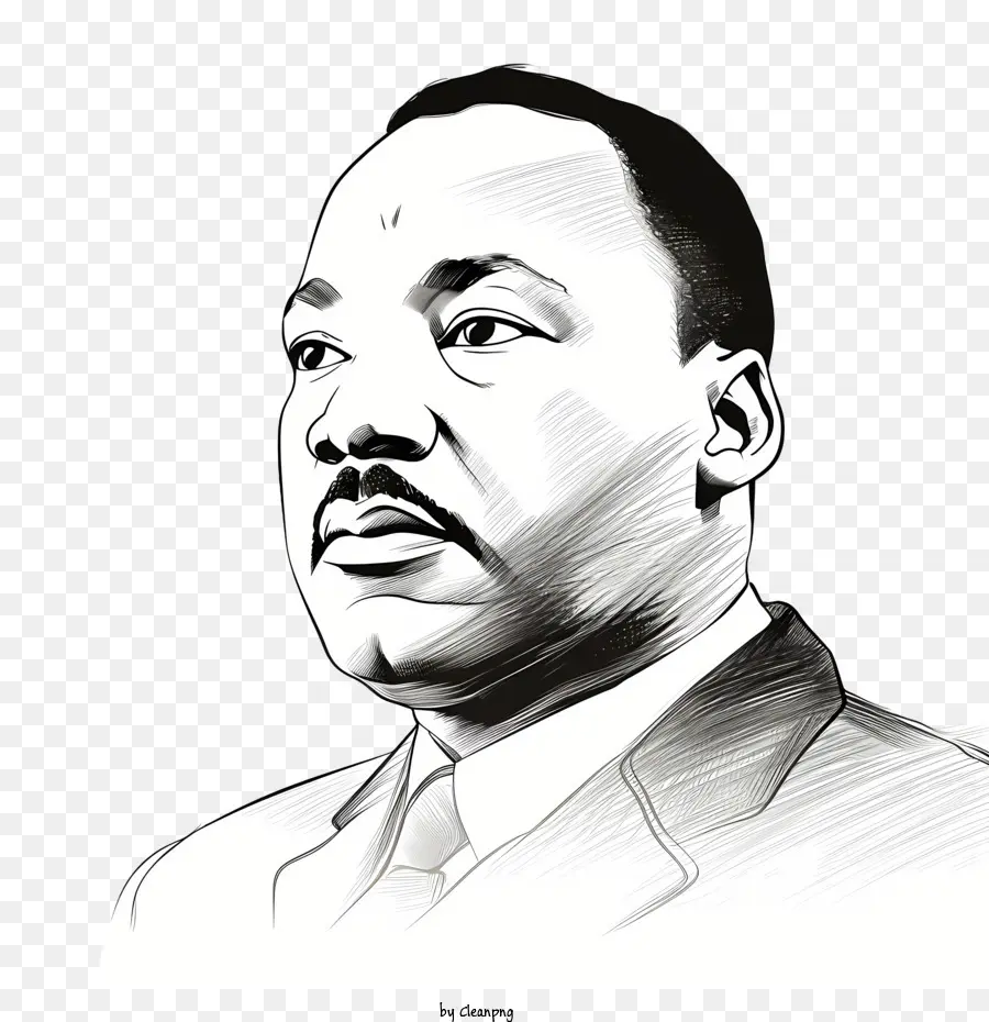 Martin Luther King Jr Día，Retrato PNG