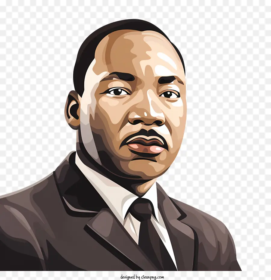 Día De Martin Luther King Jr，Retrato PNG