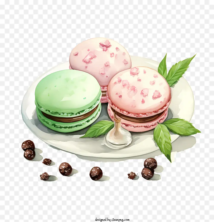 Macaroon Día，Chocolate PNG