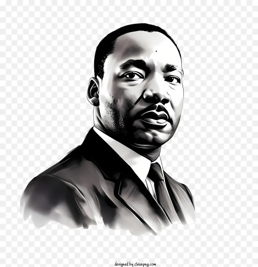 Martin Luther King Jr Día，Retrato PNG