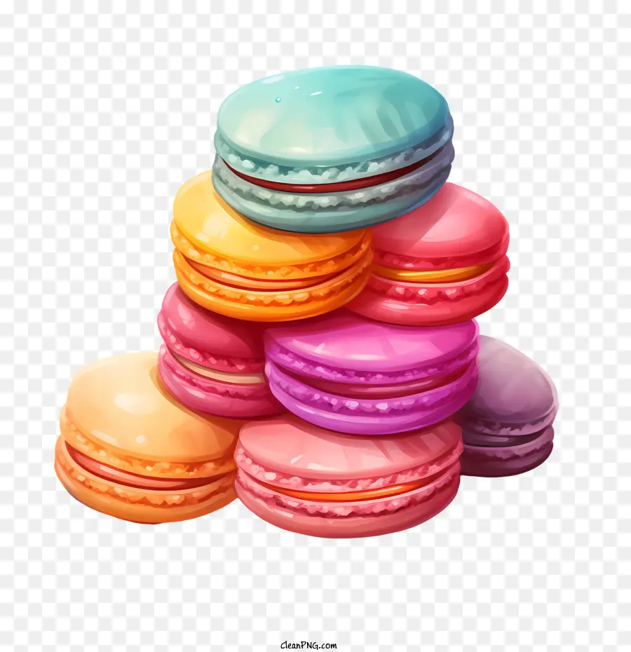 Macaroon Día，Pasteles PNG