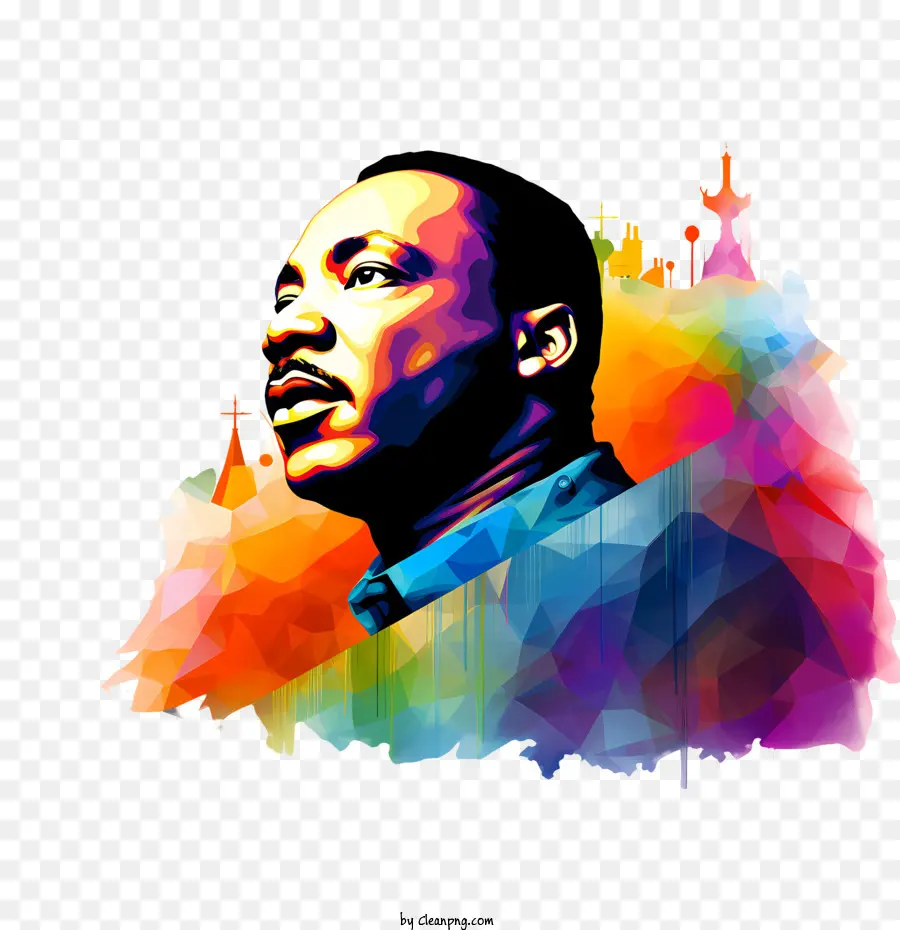 Martin Luther King Jr Día，Retrato PNG