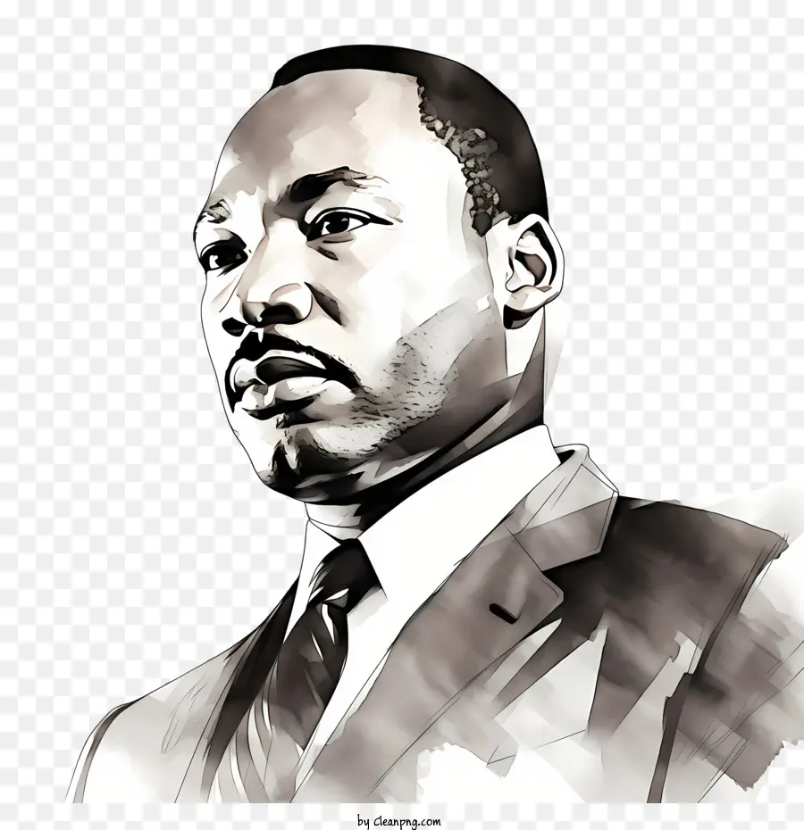 Día De Martin Luther King Jr，Retrato PNG