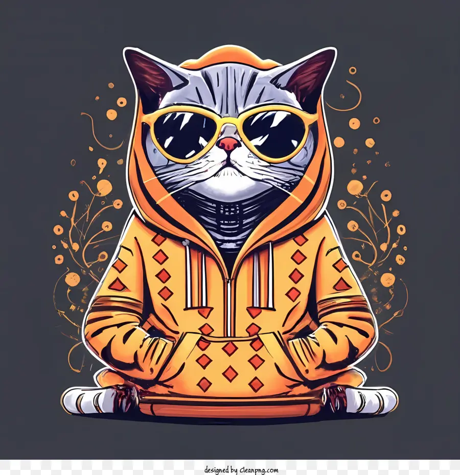 Día Mundial Del Gato，Gato Con Capucha PNG